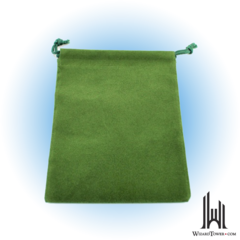 Dice Bag Suedecloth Small Green